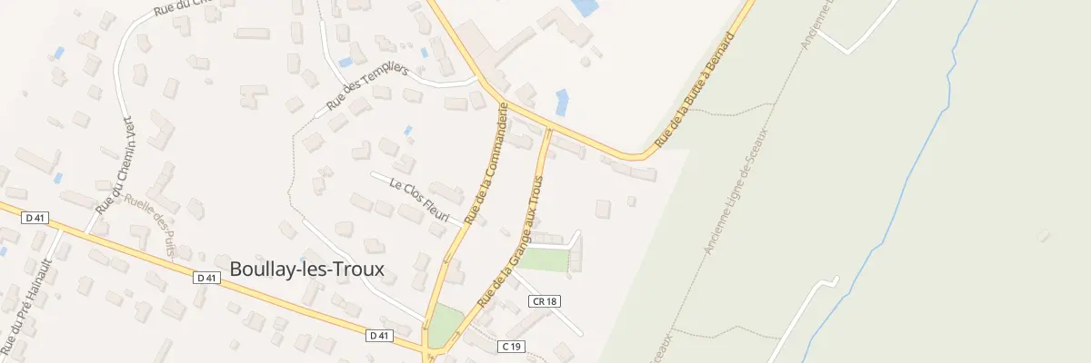 Plan du 18 Rue de la Grange aux Trous à Boullay-les-Troux