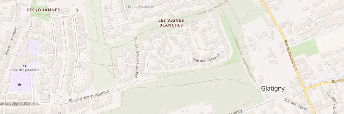 Plan du 11 Rue des Coteaux à Jouy-le-Moutier