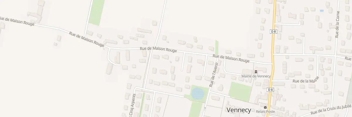 Plan du 25 Rue de Maison Rouge à Vennecy