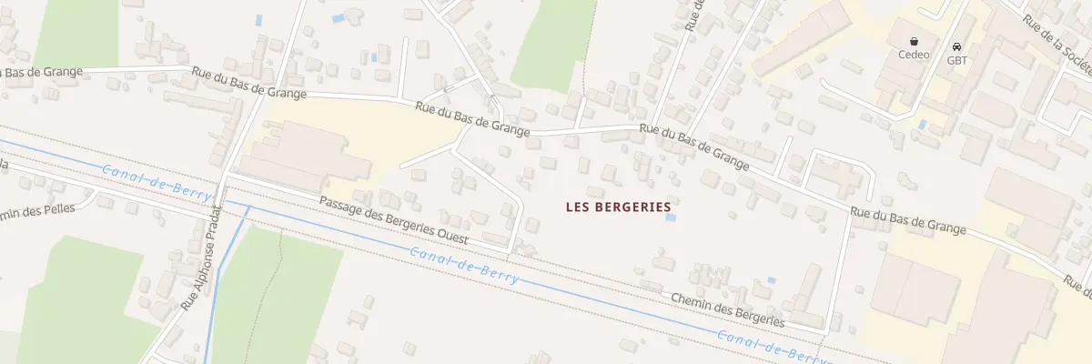 Plan du 69B Rue du Bas de Grange à Vierzon