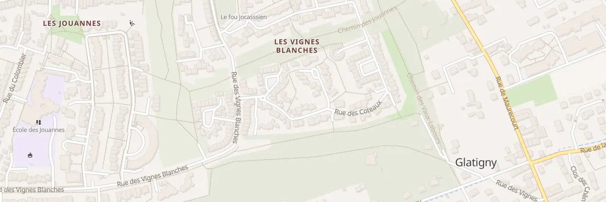 Plan du 13 Rue des Coteaux à Jouy-le-Moutier