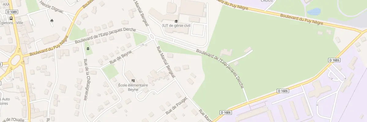 Plan du 15 Rue Martial Bergeal à Égletons