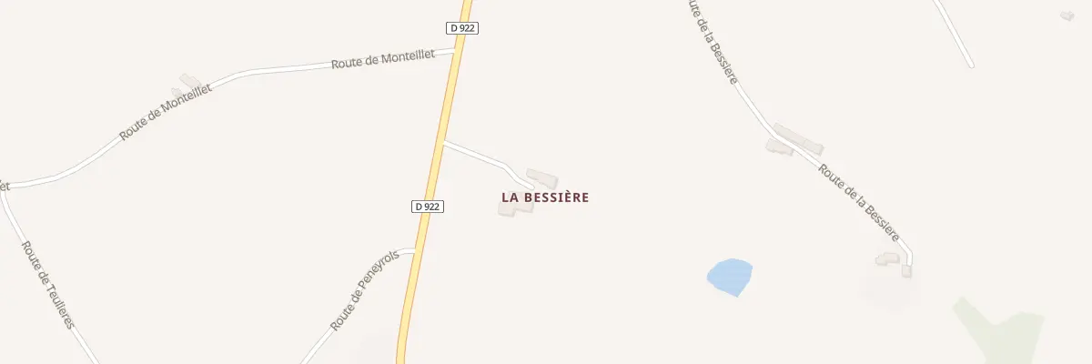 Plan du 139 La Bessiere à Sanvensa