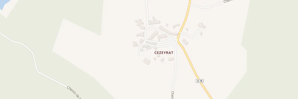 Plan du 17 Cezeyrat à Peyrelevade