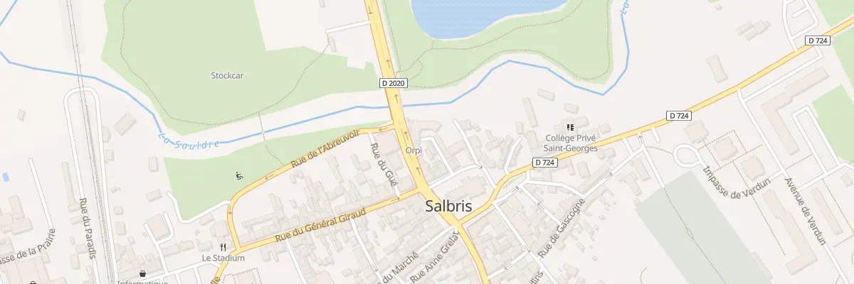 Plan du 1 Bd de la République à Salbris