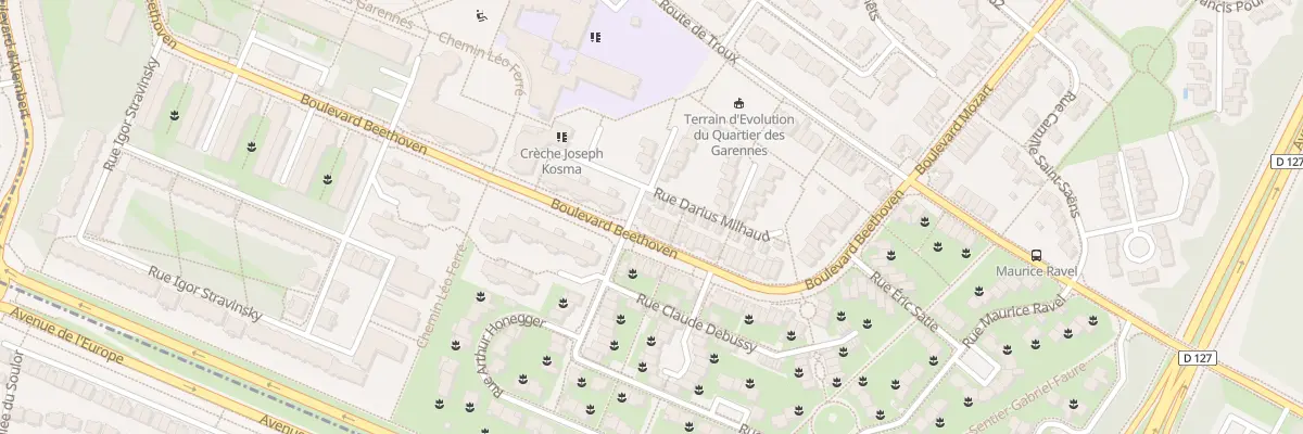 Plan du 4 Rue Darius Milhaud à Guyancourt