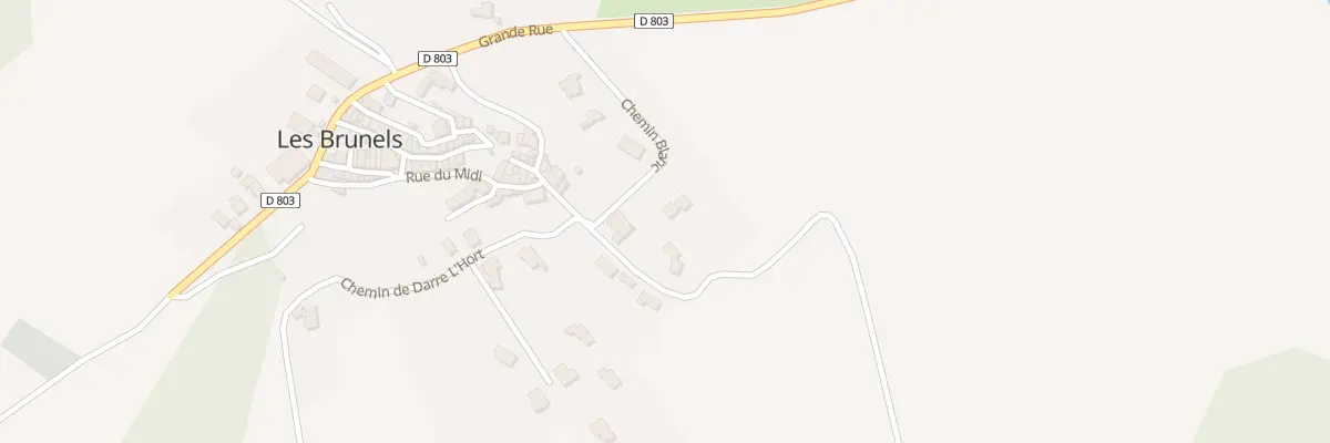 Plan du 5001F Sus Brunels aux Brunels