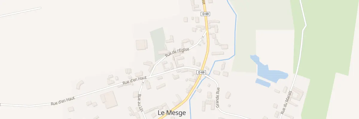 Plan du 3 Rue de l’Eglise au Mesge