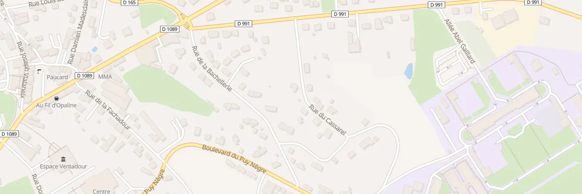 Plan du 2 Rue du Cassarel à Égletons