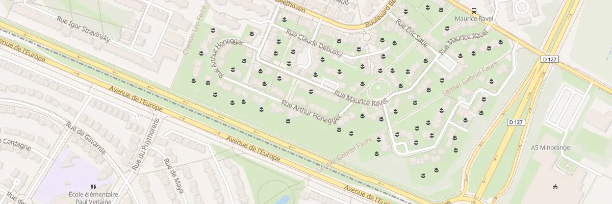 Plan du 8 Rue Arthur Honnegger à Guyancourt