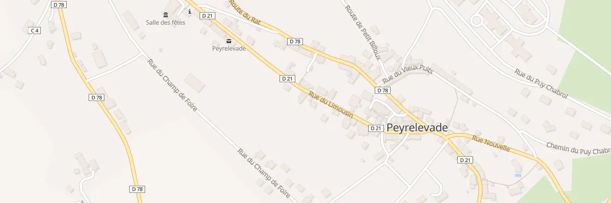 Plan du 33 Rue du Limousin à Peyrelevade