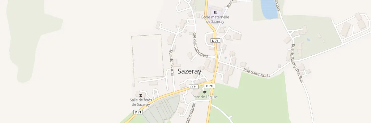 Plan du 3 Rue des Sabotiers à Sazeray