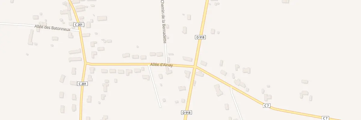 Plan du 1 All d’Alnay à Méreau