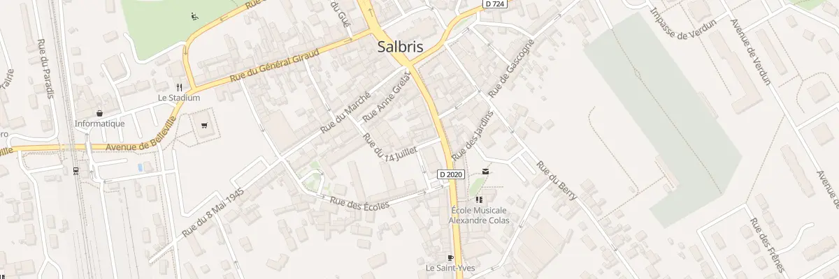 Plan du 4 Rue du 14 Juillet à Salbris