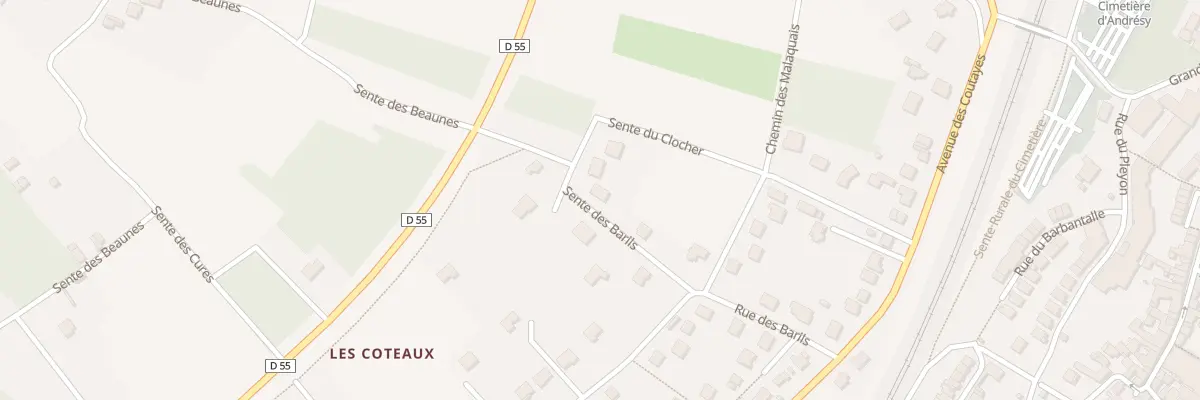 Plan du 3 Sen des Barils à Andrésy