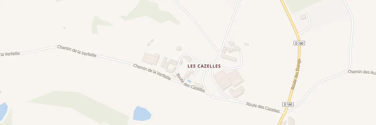 Plan du 5192 Les Cazelles à La Fouillade