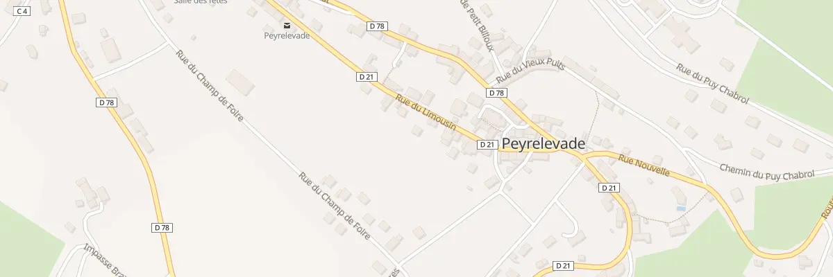 Plan du 27 Rue du Limousin à Peyrelevade