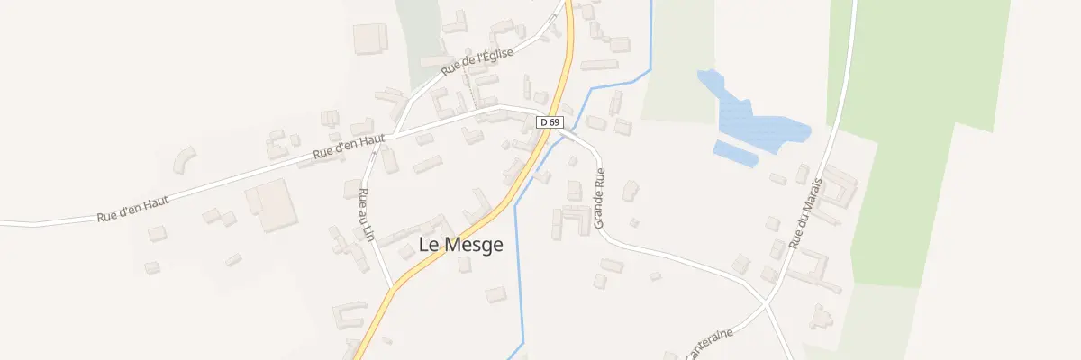 Plan du 5028 Rue du Pont de Grès au Mesge