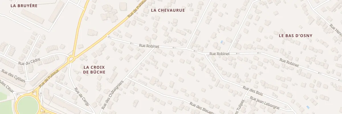 Plan du 14 Rue Robinet à Osny