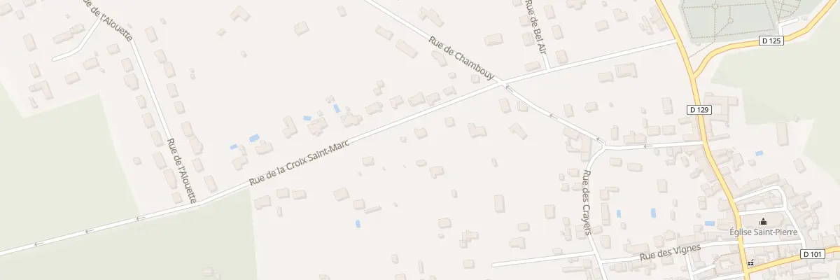 Plan du 19 Rue de la Croix St Marc à Vouzon