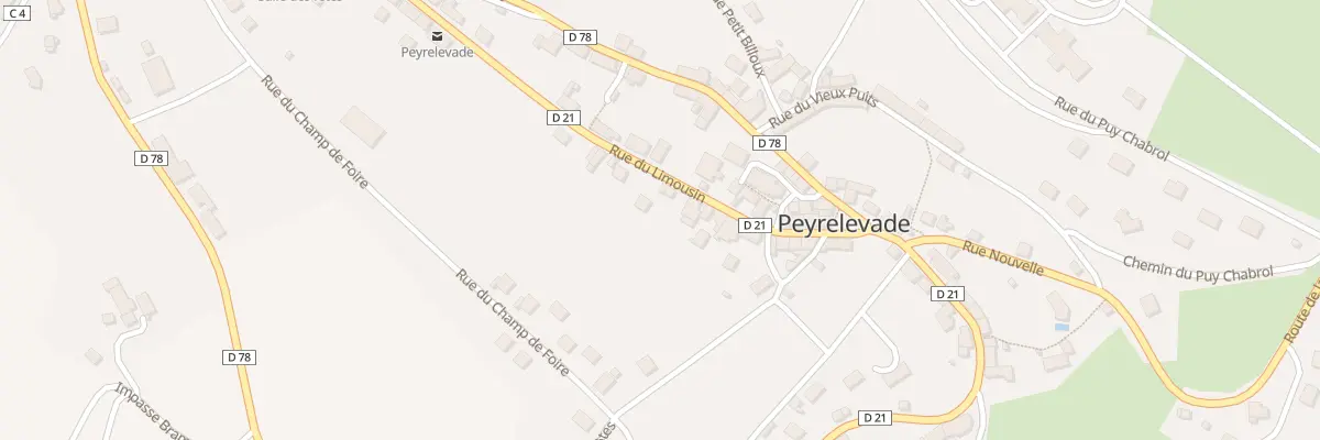 Plan du 25 Rue du Limousin à Peyrelevade