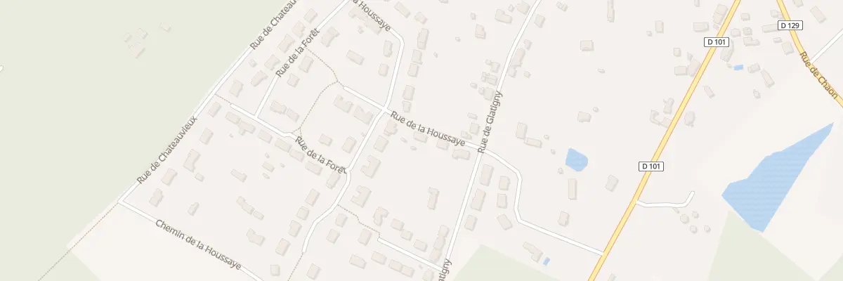 Plan du 16 Rue de la Houssaye à Vouzon