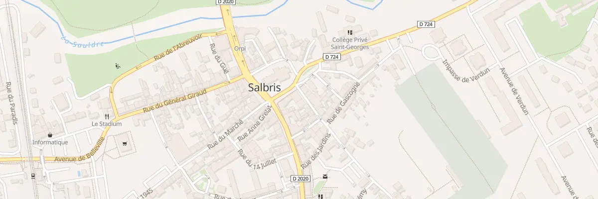 Plan du 2 Rue du Berry à Salbris