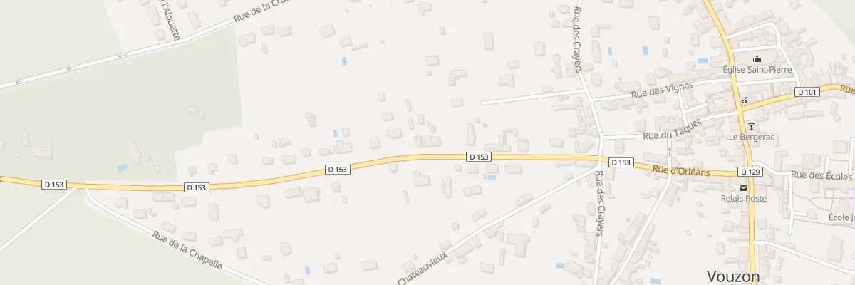 Plan du 32 Rue d’Orléans à Vouzon
