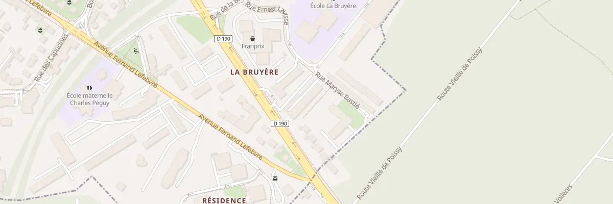 Plan du 45 Rue Maryse Bastié à Poissy