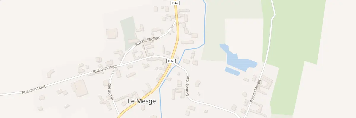 Plan du 5016 Gr Grande Rue au Mesge