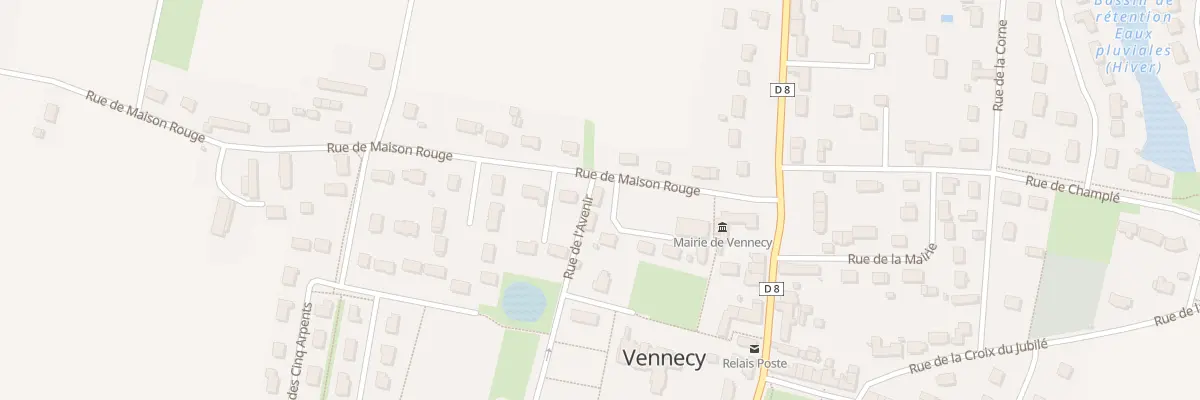 Plan du 13 Rue de Maison Rouge à Vennecy