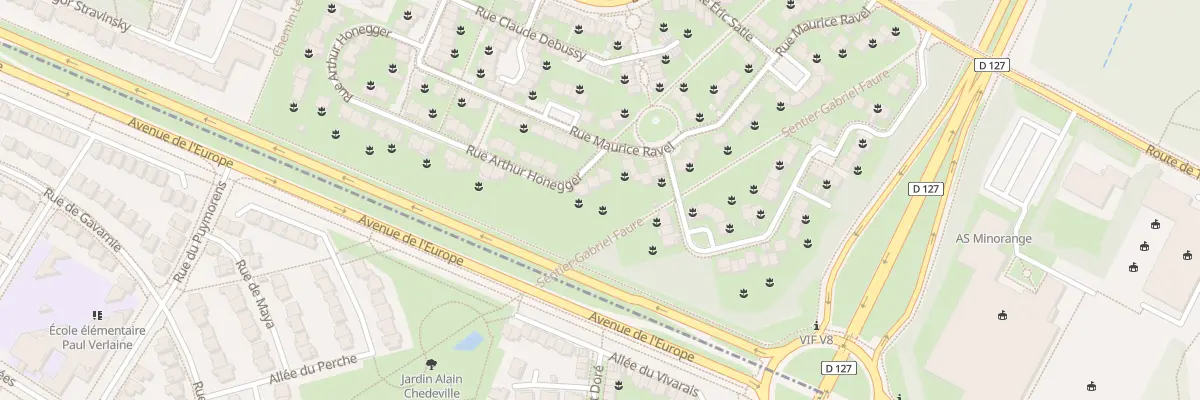 Plan du 3 Rue Arthur Honnegger à Guyancourt