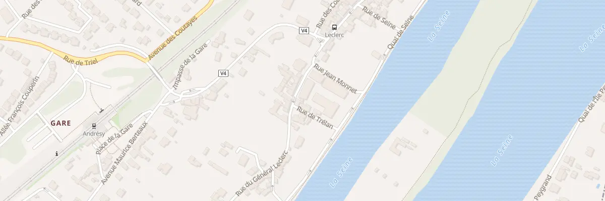 Plan du 6 Rue Jean Monnet à Andrésy
