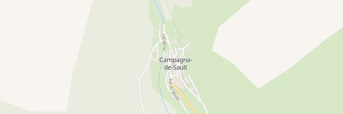Plan du 13 Le Village à Campagna-de-Sault