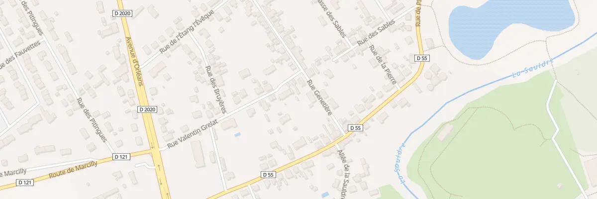 Plan du 20 Rue Valentin Grelat à Salbris