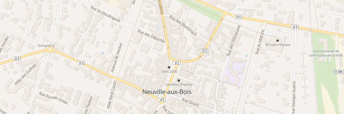 Plan du 44 Pl Général Leclerc à Neuville-aux-Bois
