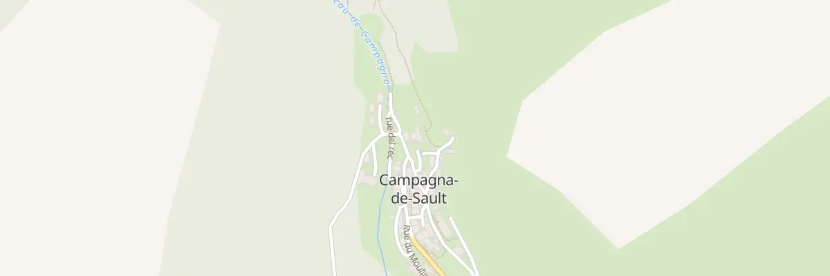 Plan du 43 Le Village à Campagna-de-Sault