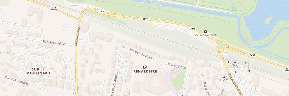 Plan du 14 Rue des Charmes à Osny
