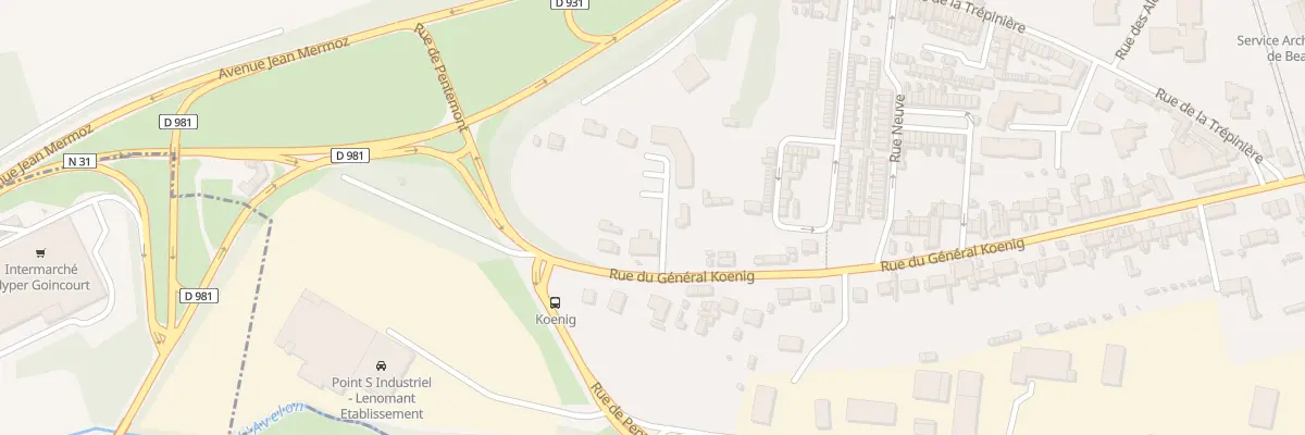 Plan du 54B Rue du Général Koenig à Beauvais