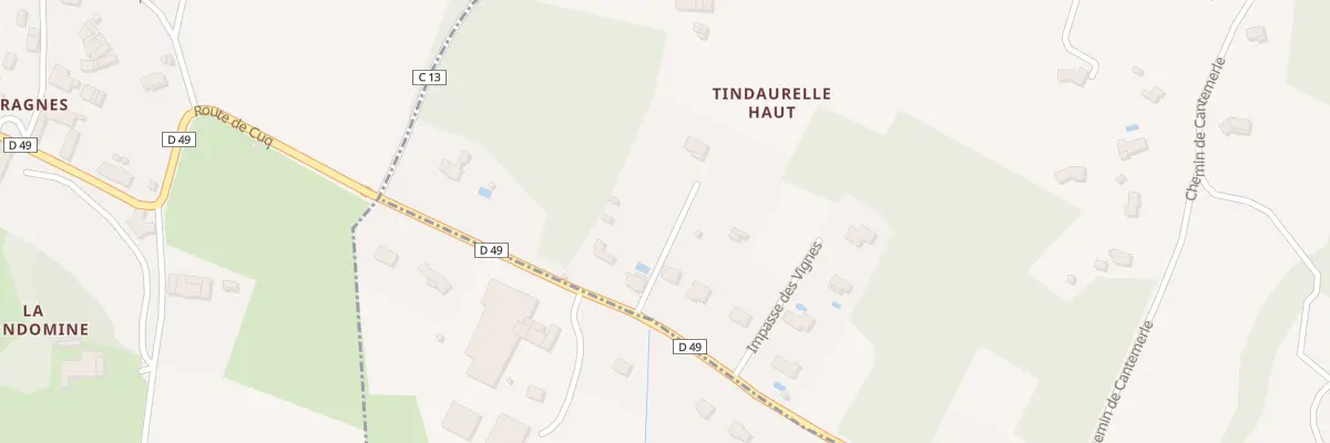 Plan du 218 Rte Servies à Cuq