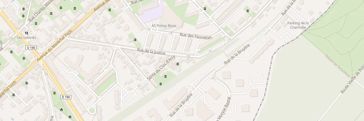 Plan du 44 Rue de la Justice à Poissy