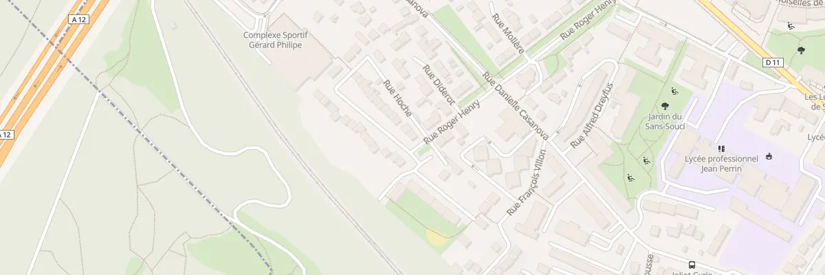 Plan du 1 Rue Hoche à Saint-Cyr-l’École