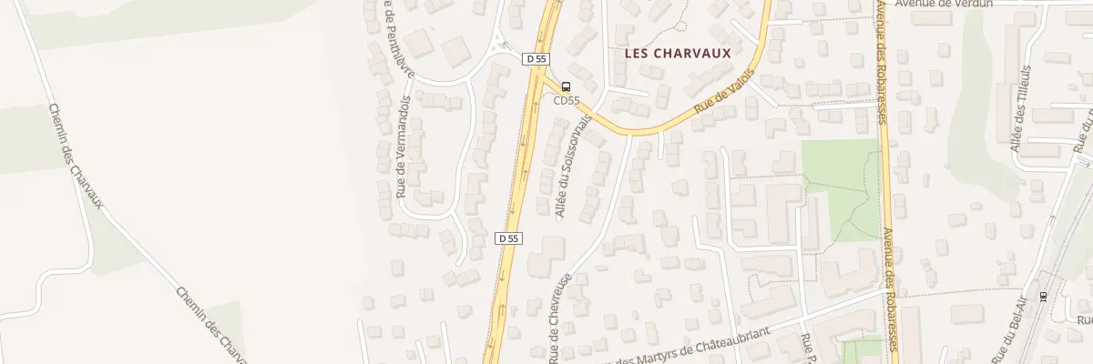 Plan du 6 All du Soissonnais à Andrésy