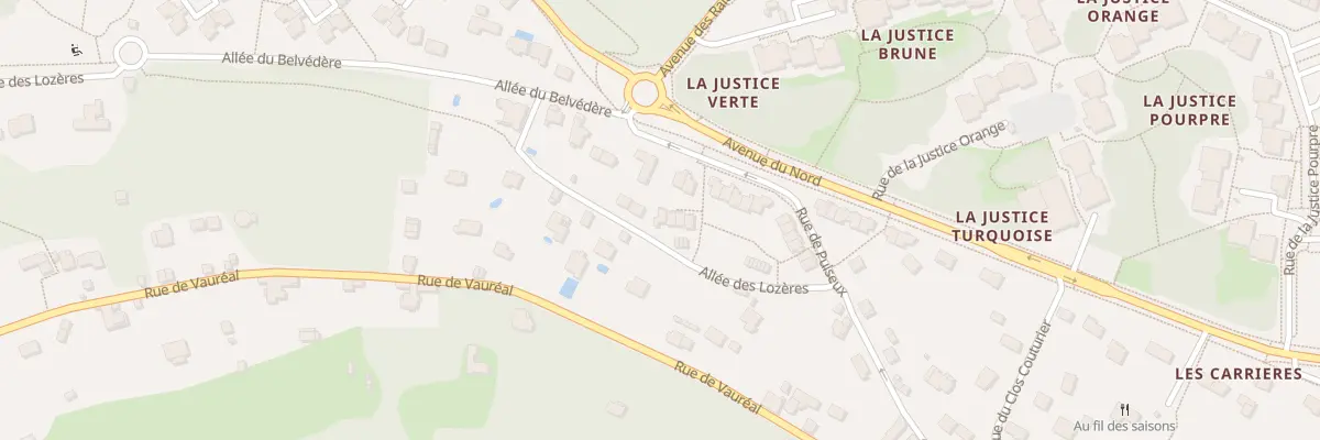 Plan du 8 All des Lozères à Cergy