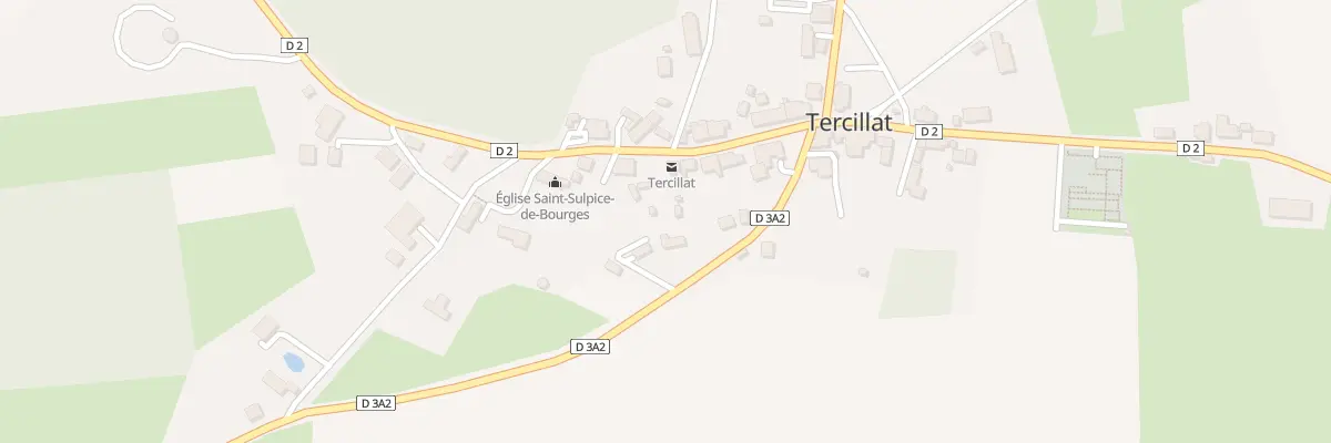 Plan du 7 Rte de Bétête à Tercillat