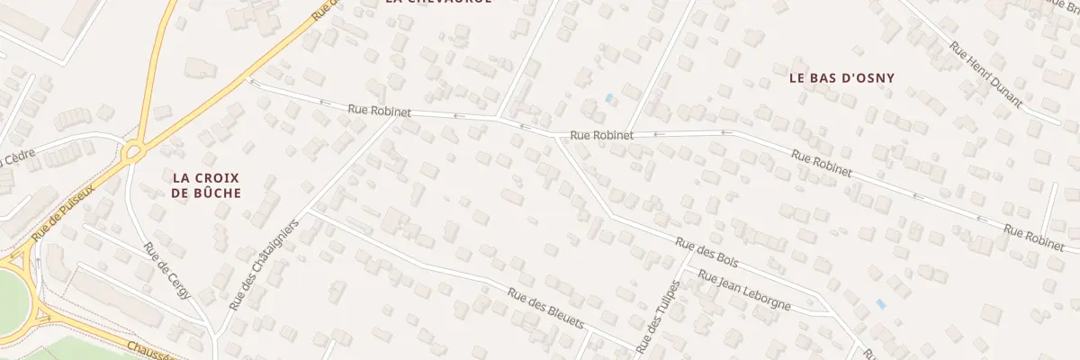 Plan du 2 Rue des Bois à Osny