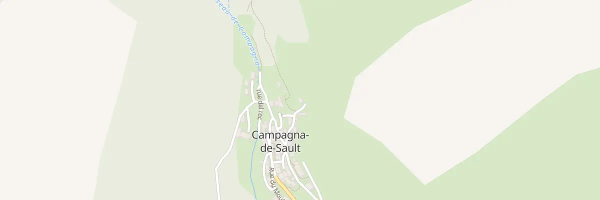 Plan du 47 Le Village à Campagna-de-Sault