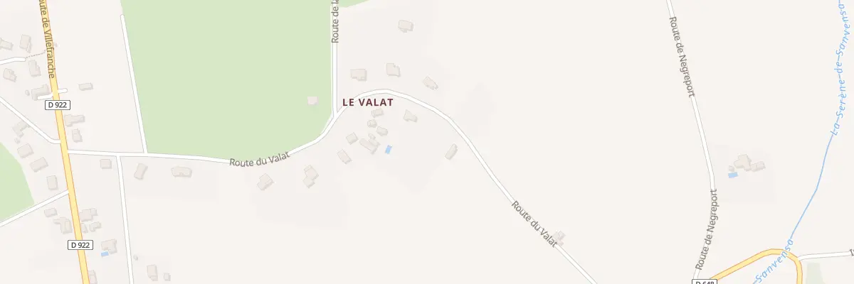 Plan du 182 Le Valat à Sanvensa