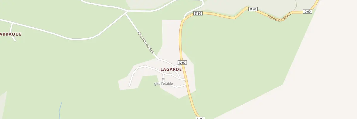 Plan du 108 Hameau de Lagarde aux Brunels