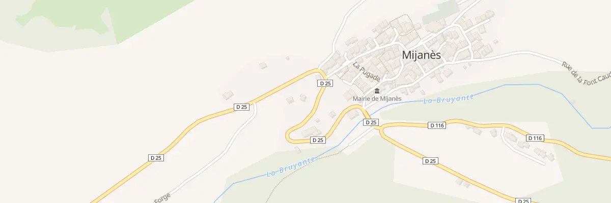 Plan du 90C Le Village à Mijanès